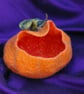 Handmade Felted Wool Pumpkin Bowl – Decorative Treat & Storage Basket