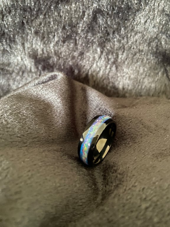 Resin ring galaxy handmade