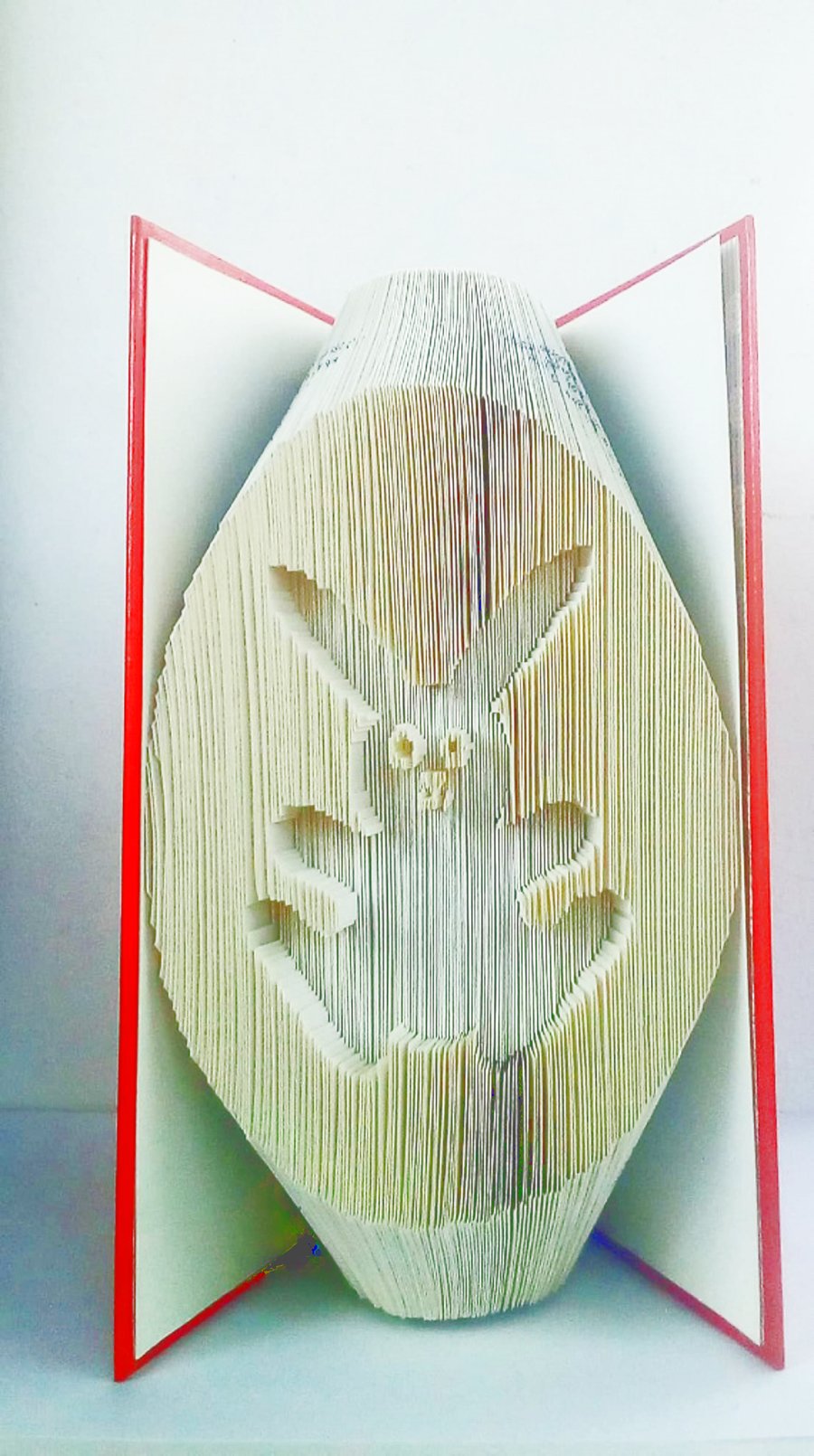 Easter Egg with Rabbit COMBI or CUT & FOLD Book Folding Pattern - EMAILED PDF