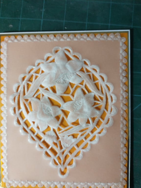 Special daffodil parchment birthday card 