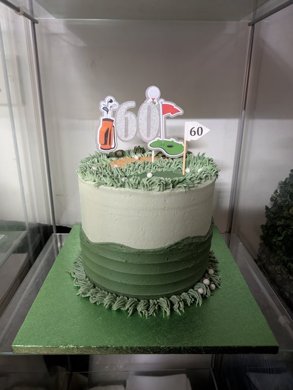Golfing Birthday Cake Topper - can be personalised
