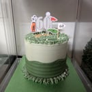 Golfing Birthday Cake Topper - can be personalised