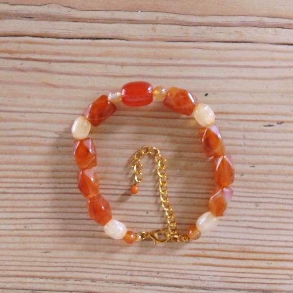 Handmade beaded bracelet.