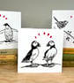 Puffin Lino Printed card  - Image 3