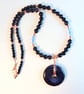 Blue Goldstone, Swarovski Crystal 'Sapphire' and Copper Necklace - Free UK P&P - Image 7