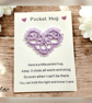 Tatted lace heart pocket hug - Image 4