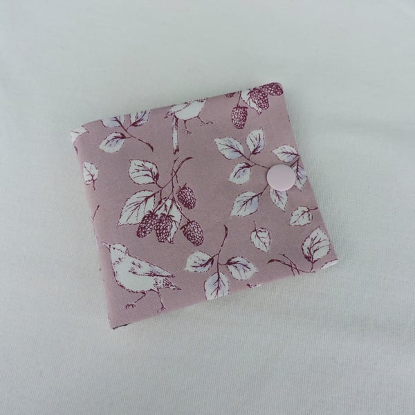 Sewing Needle Case Pink and Dusky Mauve 