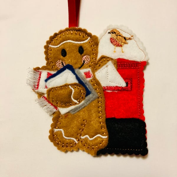 Gingerbread Posting Letters Decoration