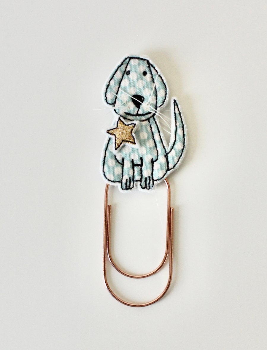 'Dotty Doggy' - Handmade Bookmark