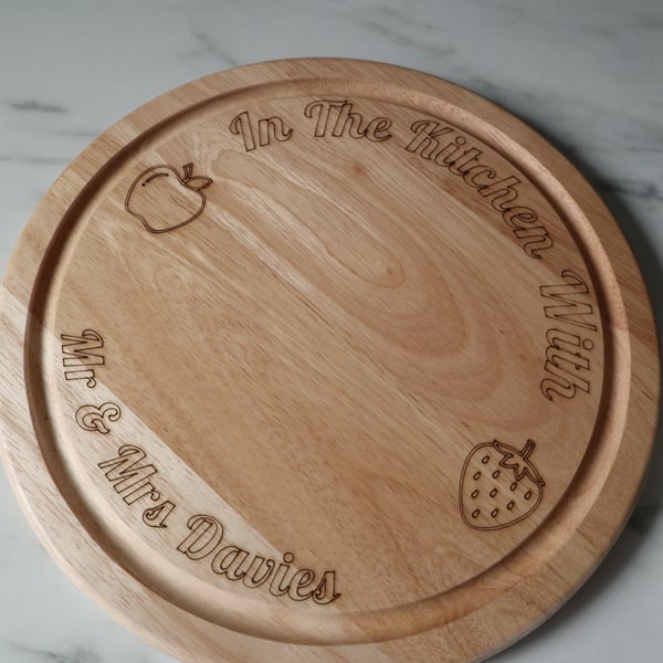 Round Personalised Chopping Board