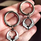 White Winged Bats Boot Charms