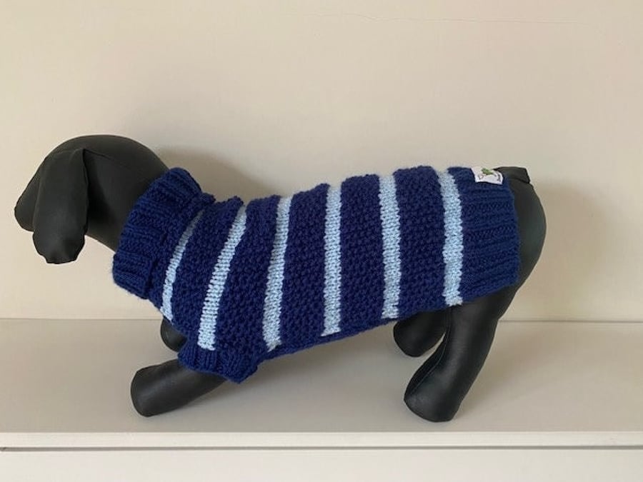 Dog Jumper - Ideal for a Miniature Dachshund or Small Dog, Roll Neck 