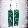 Stamped polymer clay earrings 