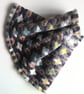 Handwoven Lambswool Cowl in Grey, Buff, Navy and Lemon 10 - Image 6