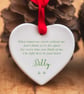 Personalised When Tomorrow Starts Ceramic Heart - Decorations for Life