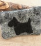Felted Scottie Dog Coin Purse - Image 1