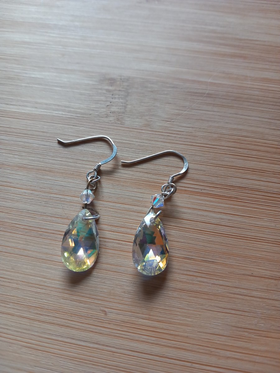 Austrian crystal drop earrings