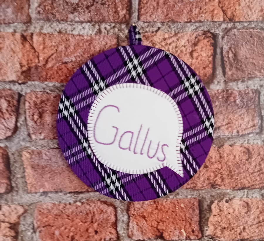 Gallus Tartan Wall Hangings - The Perfect Pop of Colour!