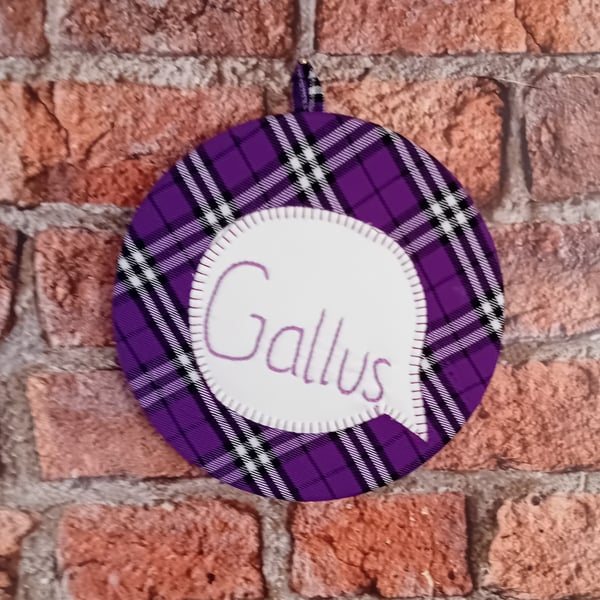 Gallus Tartan Wall Hangings - The Perfect Pop of Colour!