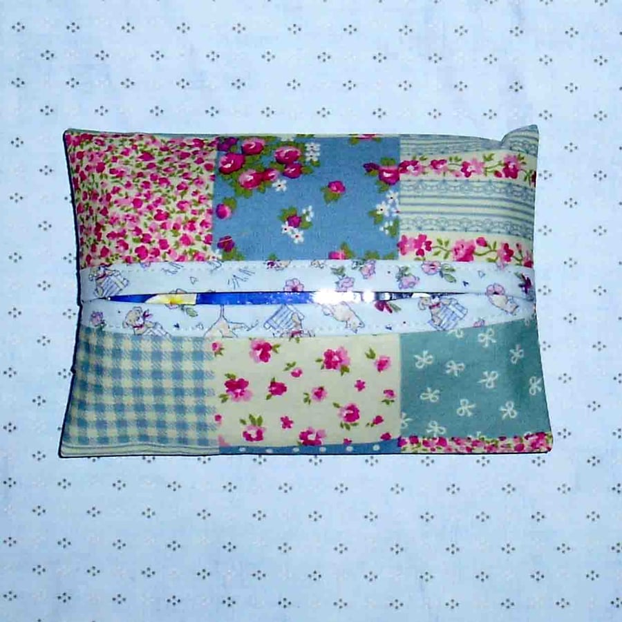 Pocket tissue holder - Patchwork SALE PRICE