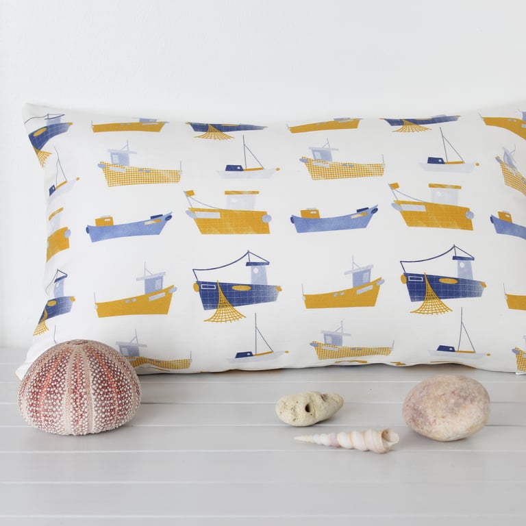 Harbour Boats Bolster Cushion Cover - SALE