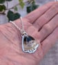 Sterling Silver Petrified Palm Wood Statement Gemstone Necklace - JBJ2082 - Image 7