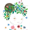 Summer - Hand finished A4 Giclee print