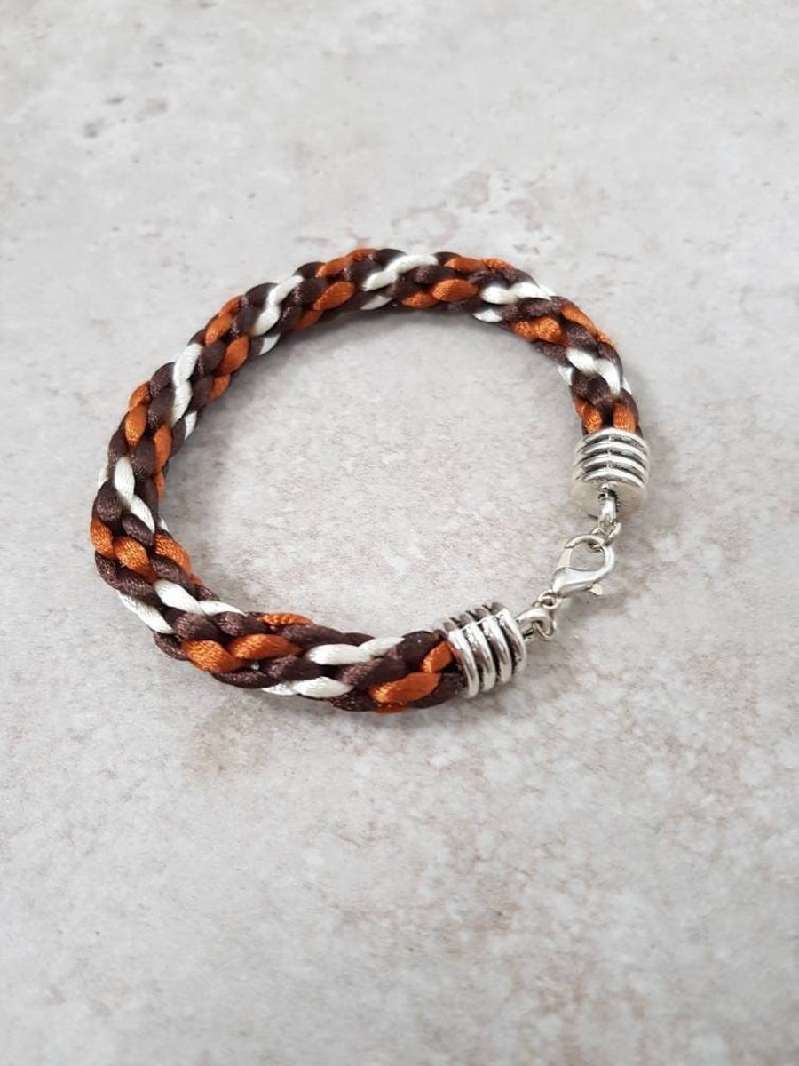 Brown Rope Bracelet, Jewelry for Men, gift for him, Fathers Day gift idea