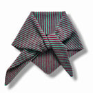 Fine stripe Triangle Scarf (NEW)