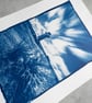 Cowper's Cross, Ilkey Moor - Cyanotype on A4 Watercolour Paper - Image 4