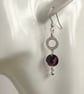 Sterling Silver Crystal Earrings - Image 2