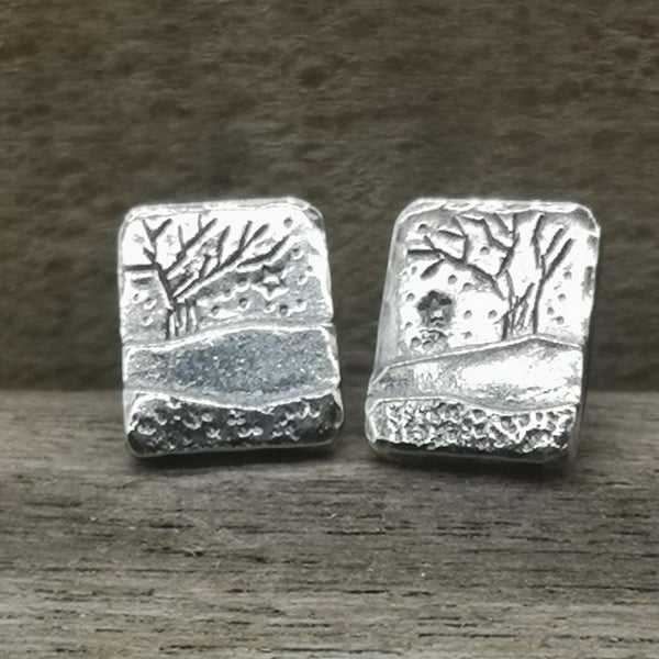 Landscape Stud Earrings 