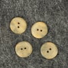 Set of 4 porcelain buttons - Brown