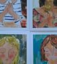 Four blank art cards from original paintings  - Image 7
