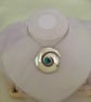 Large Swirl Pendant in Peacock Colours - Image 2