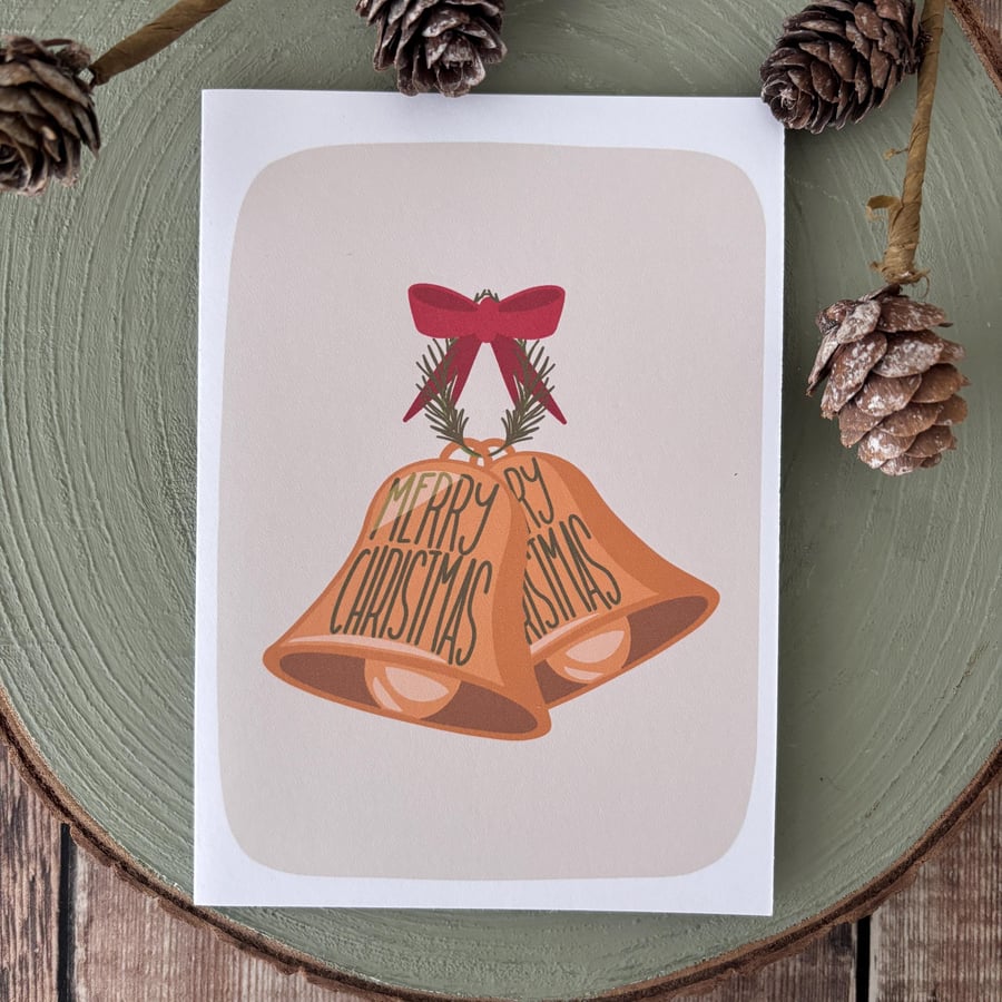 Cosy Bells Christmas Card: Hand-Drawn Holiday Greetings