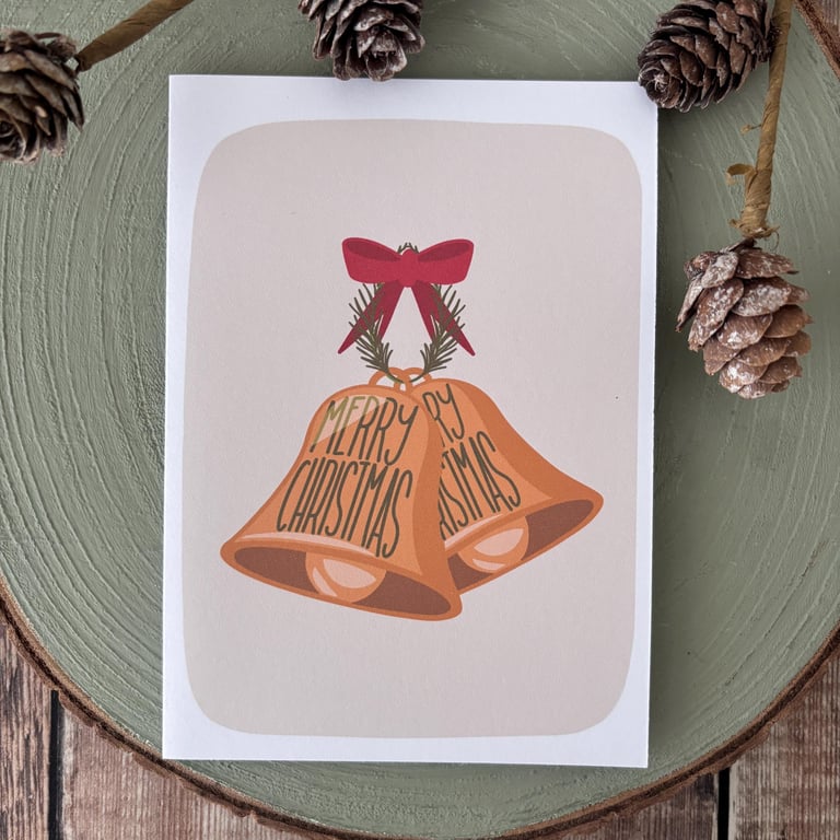 Cosy Bells Christmas Card: Hand-Drawn Holiday Greetings