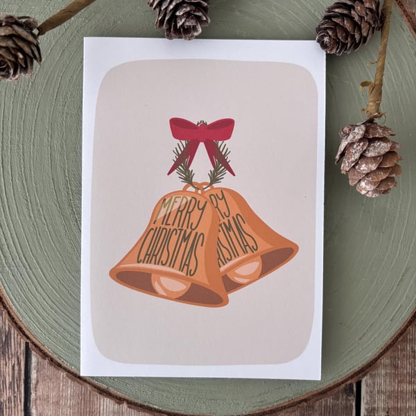 Cosy Bells Christmas Card: Hand-Drawn Holiday Greetings