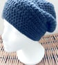 Slouchy Beanie Hat - Navy Blue - Summer Seconds