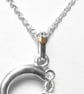 Silver Split Heart Pendant - Image 2