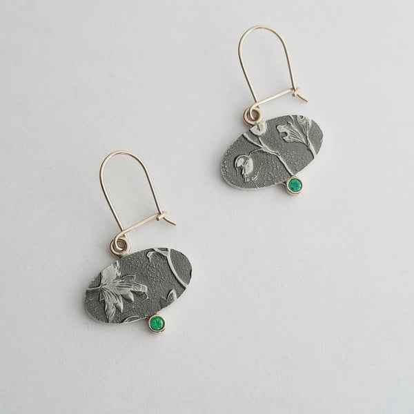 Small Emerald Earrings