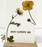 Mother's day, Handmade Real Pressed Flower, Geum, Greeting Card - Image 5
