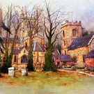 Pershore . Worcestershire. Signed Special Edition Print 
