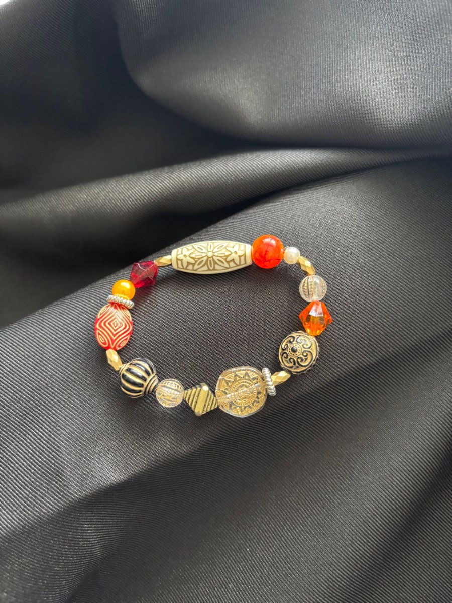 Beautiful handmade boho chic bracelet. 