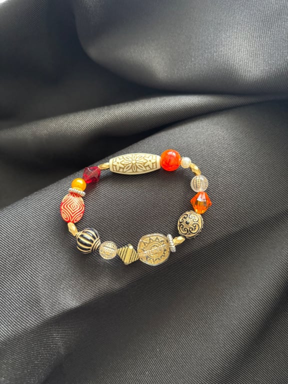 Beautiful handmade boho chic bracelet. 