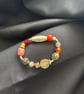 Beautiful handmade boho chic bracelet. 