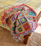 Crochet Granny Square Blanket Throw 'Happy Scrappy' - Image 2