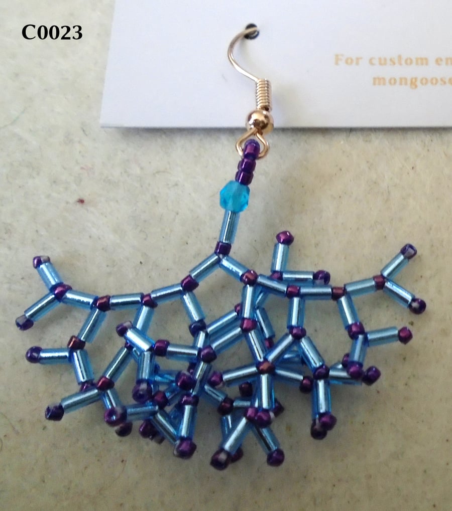 Fractal-style earrings (customisable)