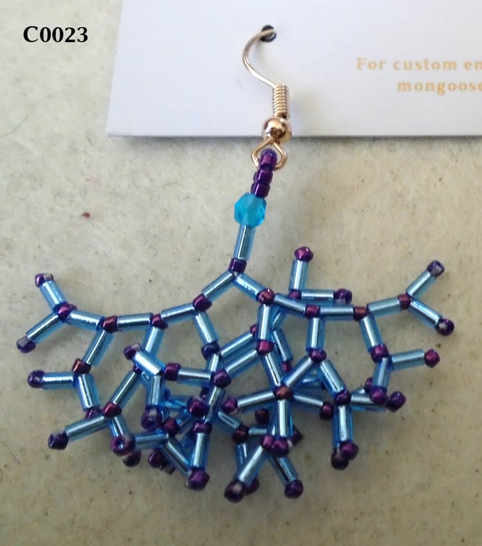 Fractal-style earrings (customisable)