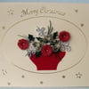 Beautiful quilled Merry Christmas card